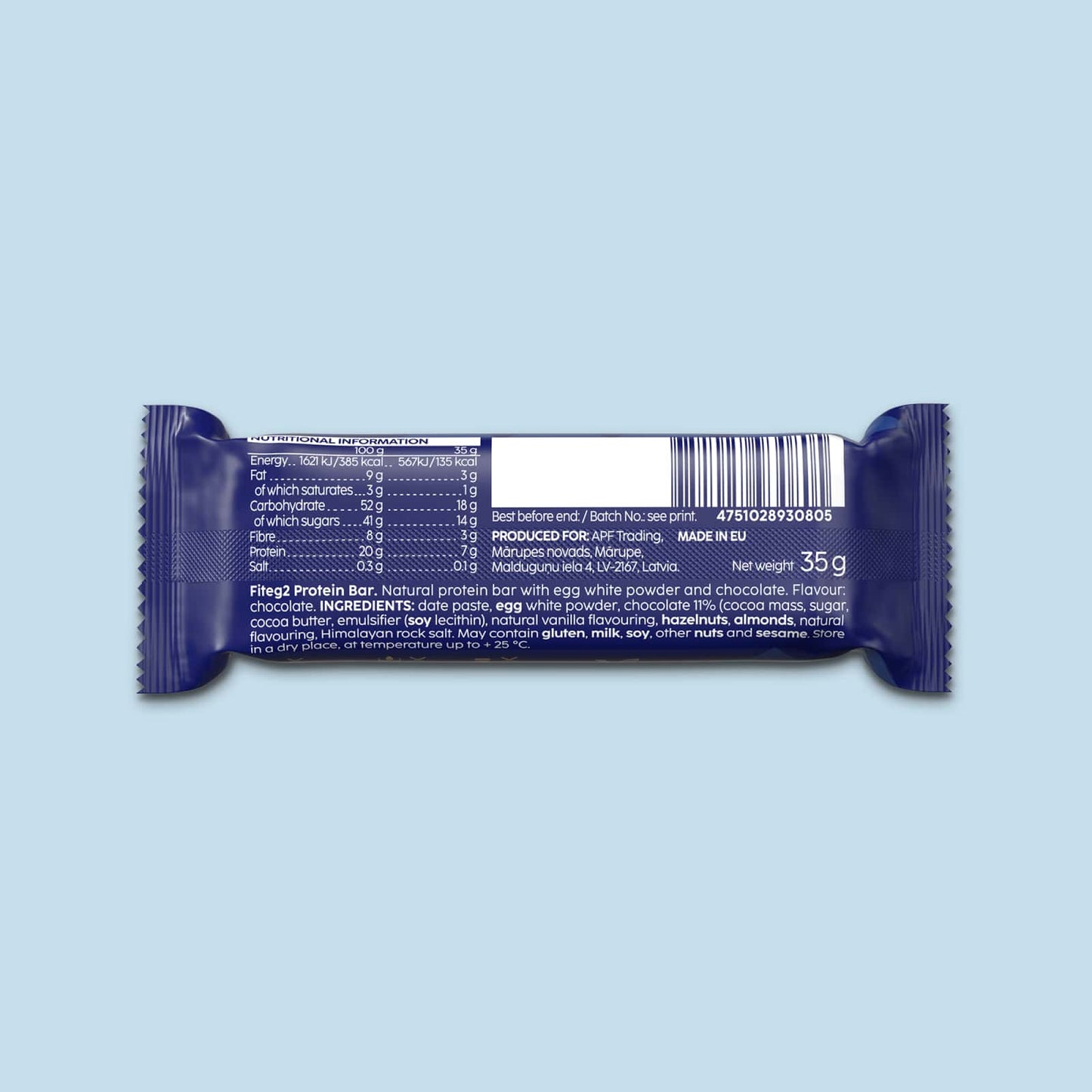 Fiteg² Egg White Protein Bar MIX, 12 bars