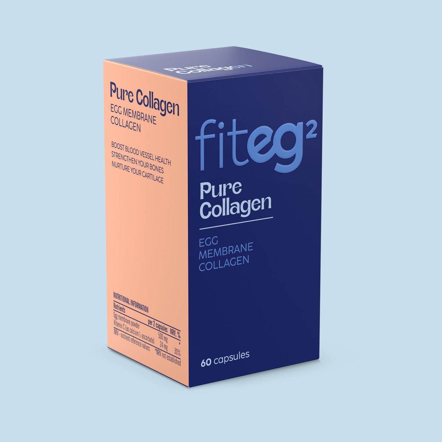 Fiteg2 Pure Collagen Egg Membrane Collagen, capsules | Fiteg2 Pure Collagen olu membrānas kolagēns, kapsulas