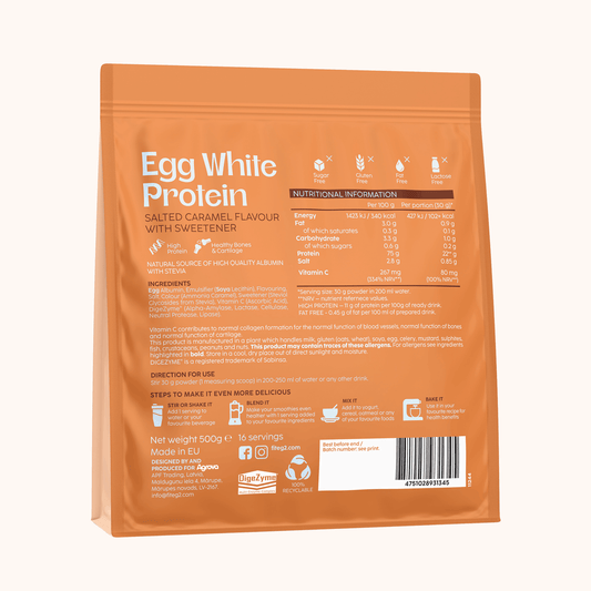 Fiteg2 Egg White Protein Powder - Salted Caramel