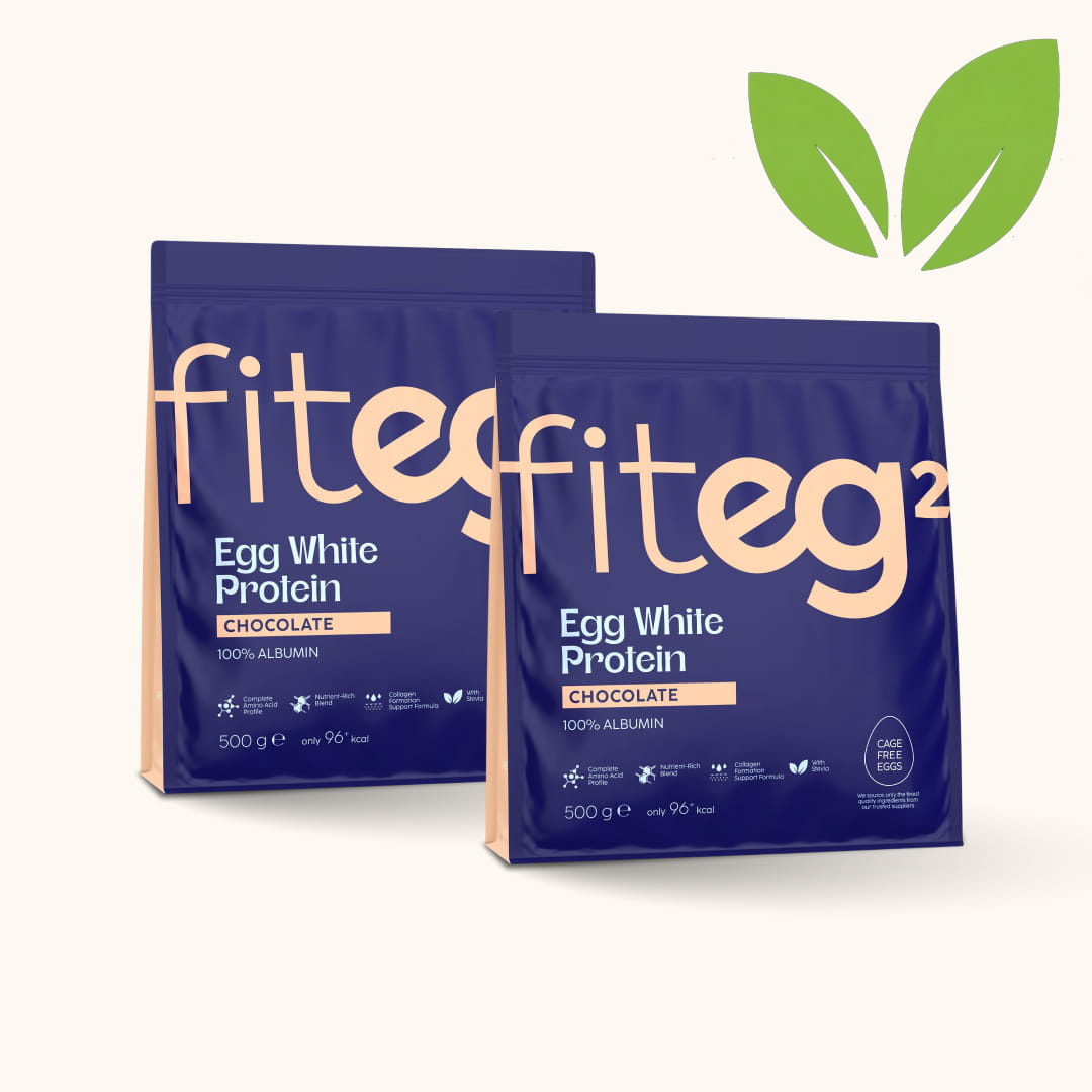 Fiteg2 Egg White Protein Powder - Chocolate Duo