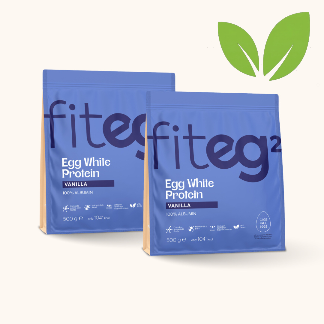 Fiteg2 Egg White Protein Powder - Vanilla Duo