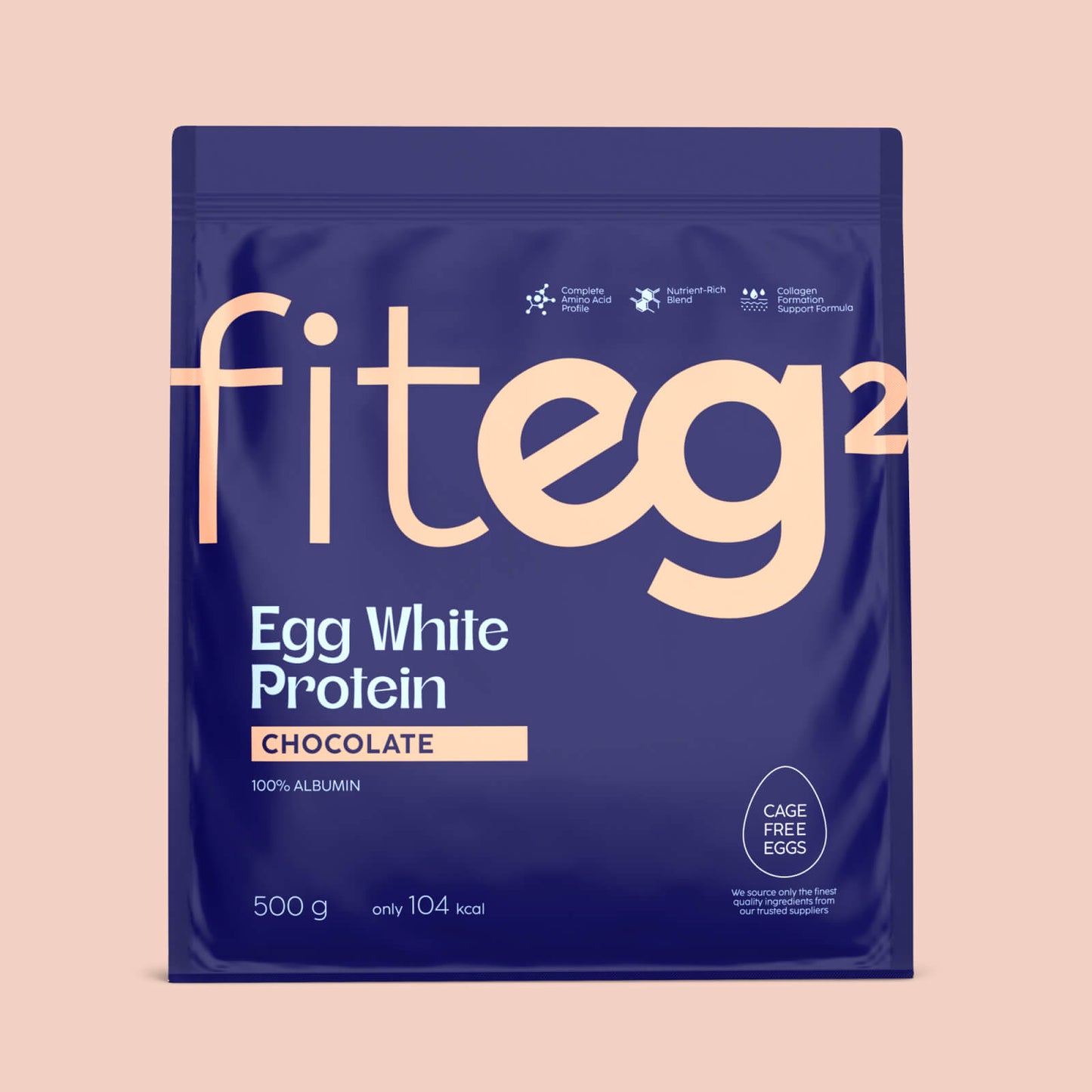 Fiteg2 Egg White Protein Powder (Chocolate)