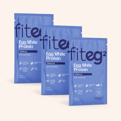 Egg White Protein Sachets - Vanilla Trio