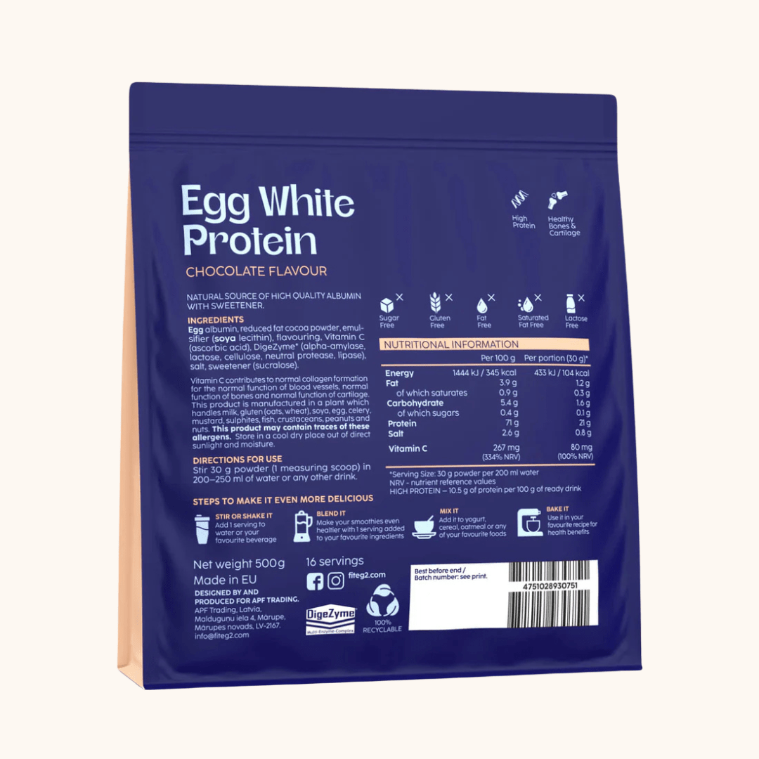 Fiteg² olu baltuma proteīna komplekts “Ziemas gardums”, šokolāde