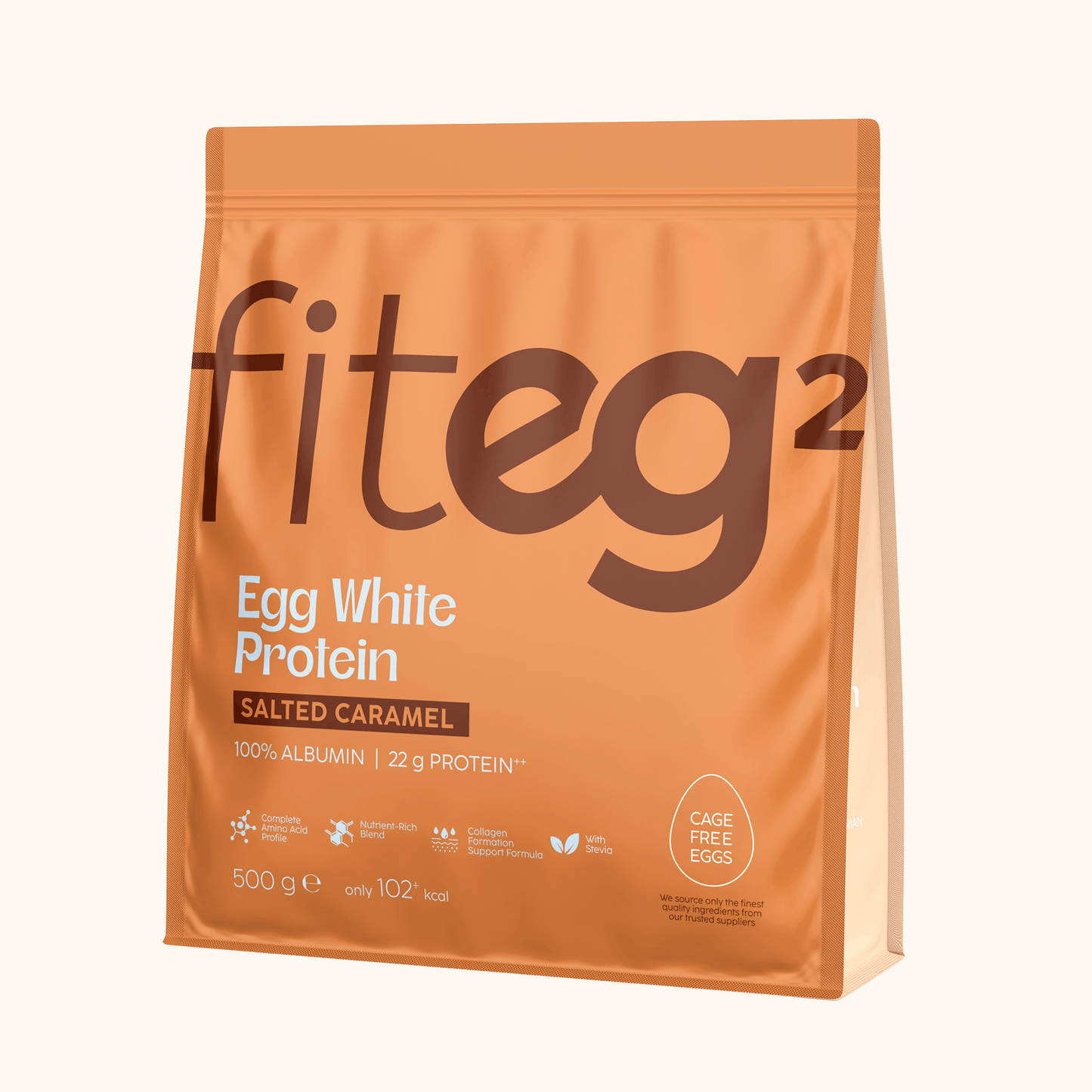 Fiteg2 Egg White Protein Powder - Salted Caramel
