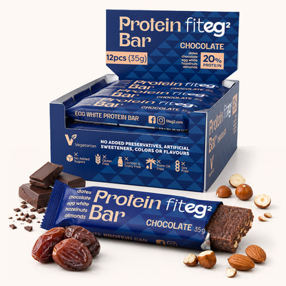 Egg White Protein Bar - Chocolate, 12 bars
