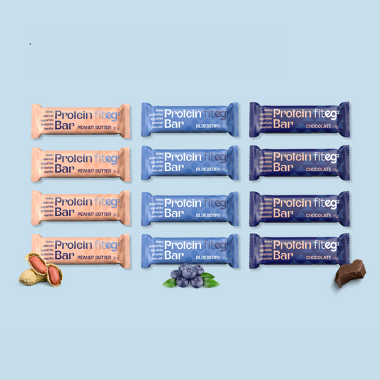 Fiteg2 Egg White Protein Bar MIX, 12 bars