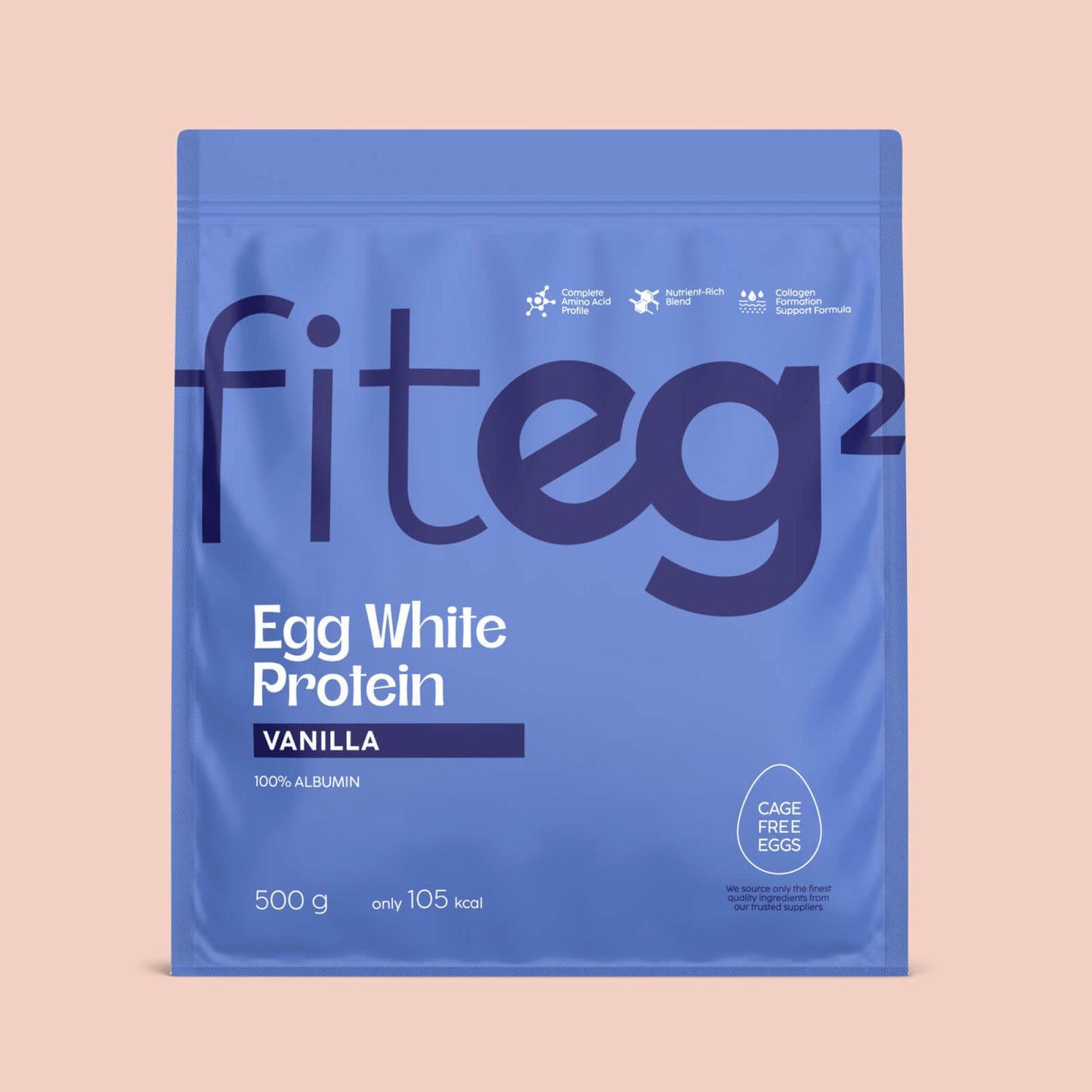 Fiteg2 Egg White Protein Powder (Vanilla)