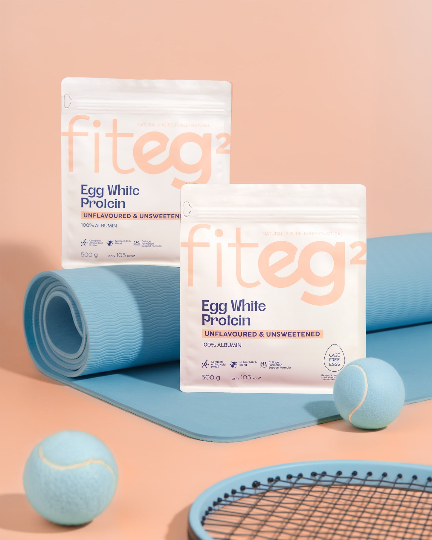 Fiteg2 Egg White Protein Powder - Unflavoured & Unsweetened (delivery from 09.12.)