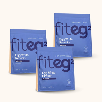 Egg White Protein Powder set "Vanilla Trio"