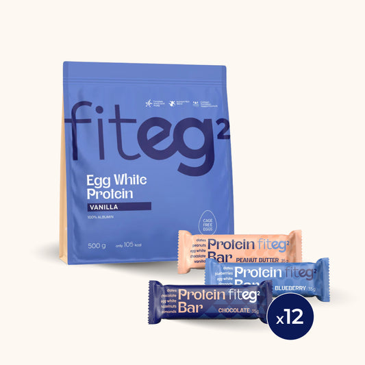 Fiteg² olu baltuma proteīna komplekts “Ziemas gardums”, vaniļas