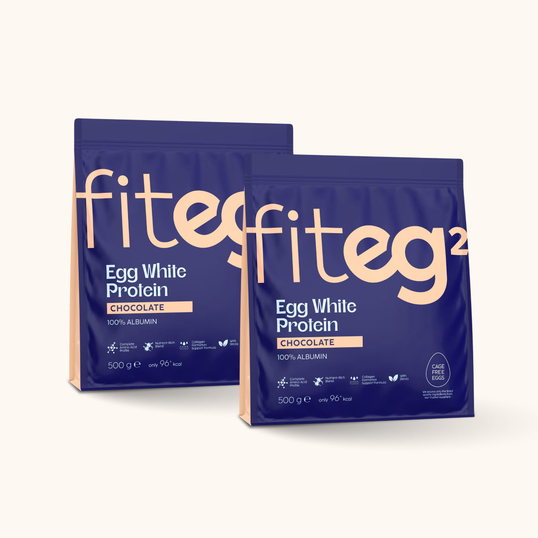 Fiteg2 Olu baltuma proteīna pulvera komplekts "Šokolādes Duo"