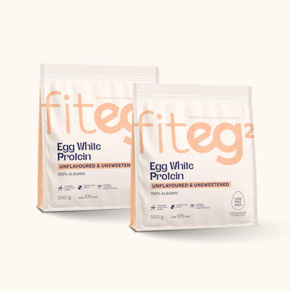 Fiteg2 Munavalge valgupulber - maitseta, magustamata Duo