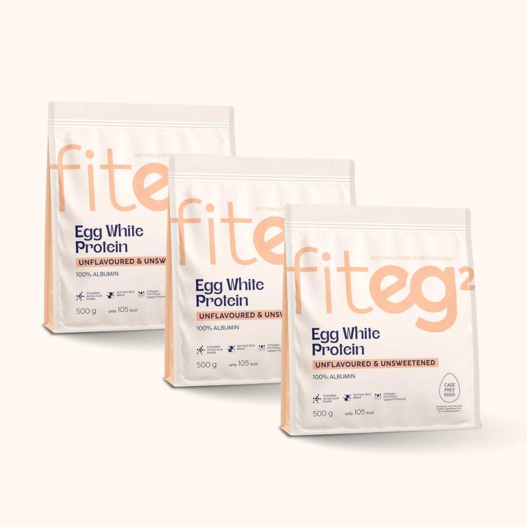 Fiteg2 Munavalge valgupulber - maitseta, magustamata Trio