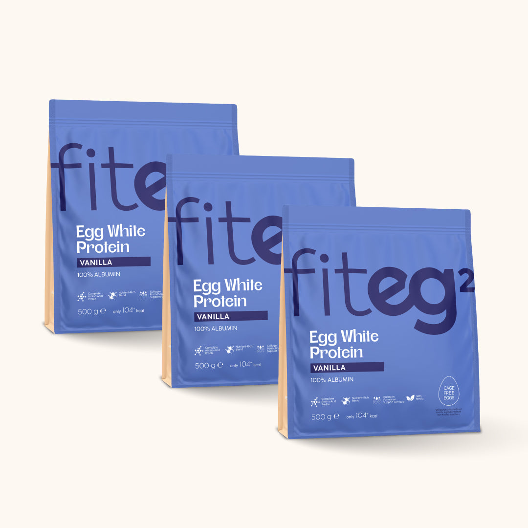 Egg White Protein Powder - Vanilla Trio