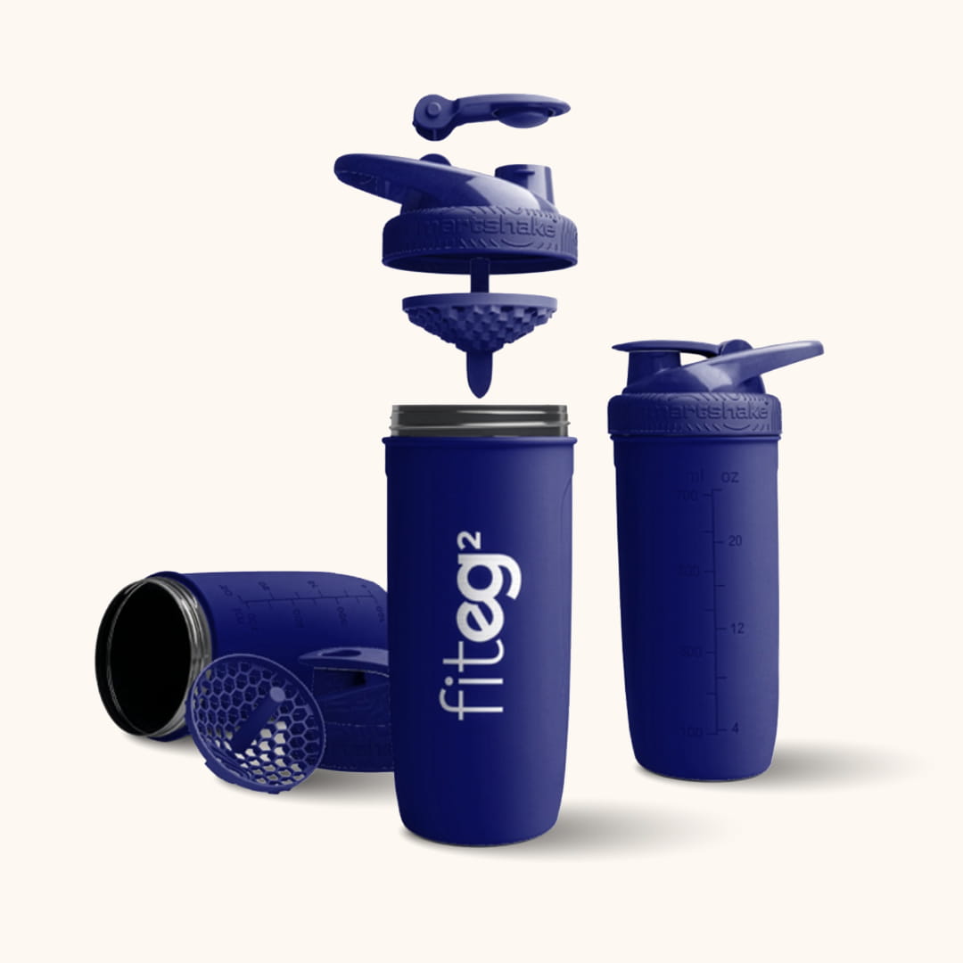 Fiteg² metallist shaker segamisvõrguga, 700 ml